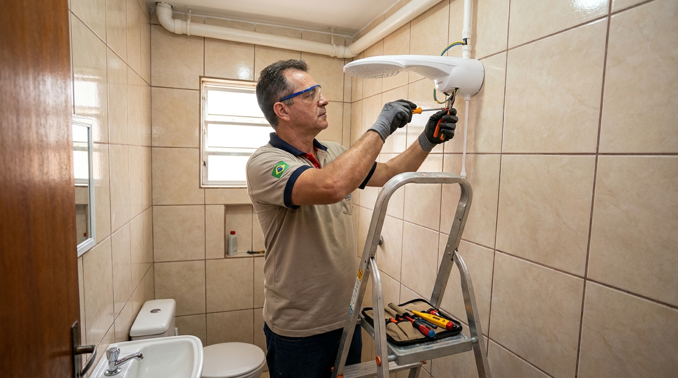 Instalação com pressurizador em Osasco-SP